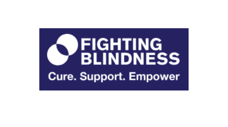 Fighting Blindness logo.